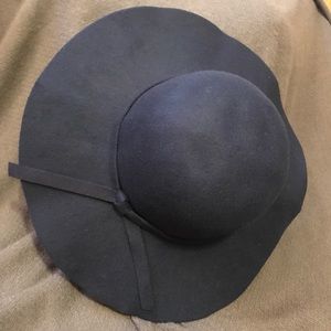 Wide Brim Hat - Navy Blue